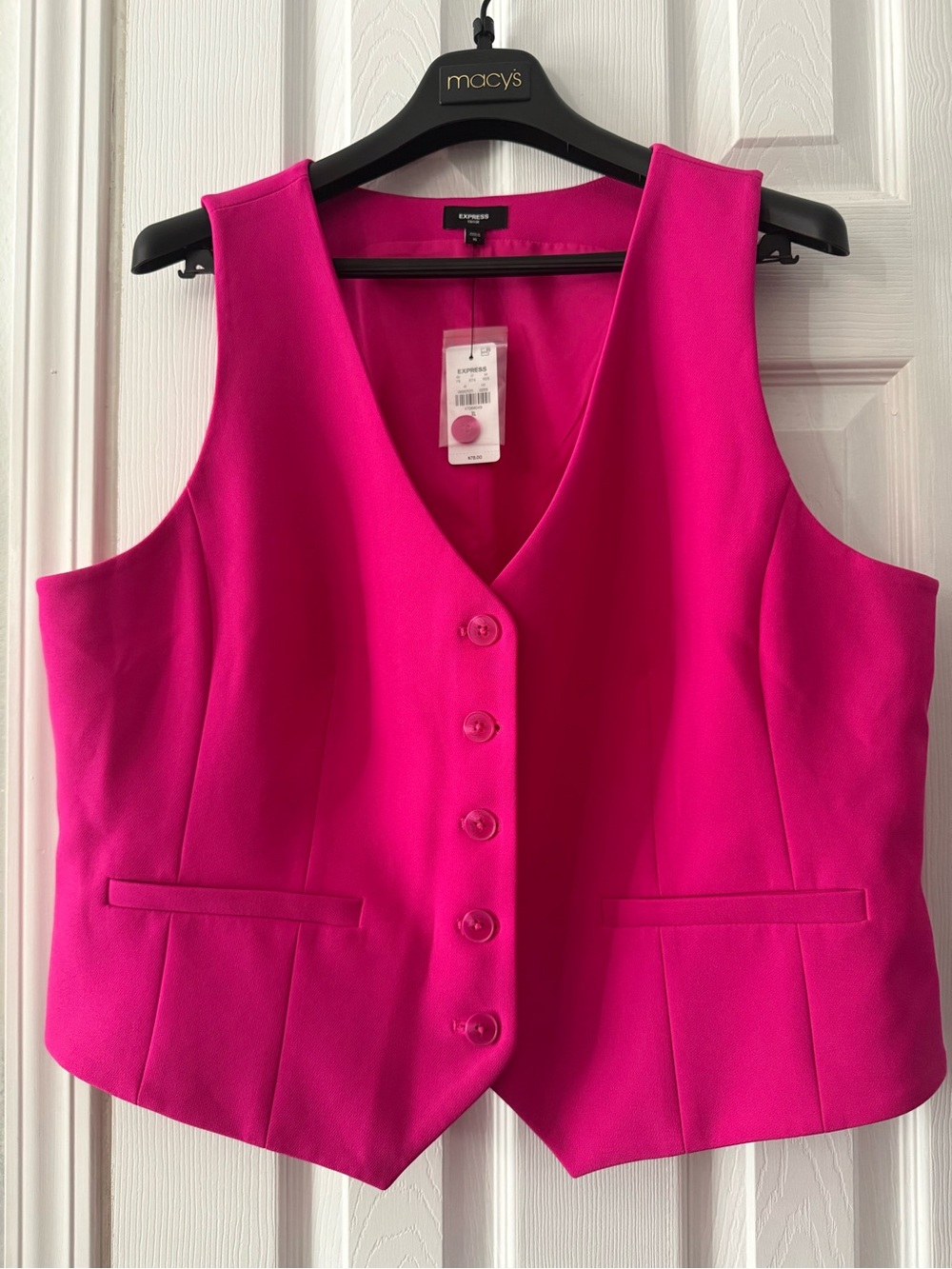 Express Neon Pink Women's Vest
